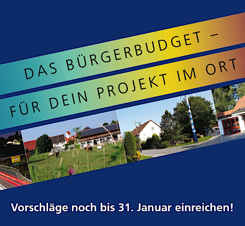 Pilotprojekt Bürgerbudget Puchheim-Ort –  Noch bis 31. Januar Vorschläge einreichen